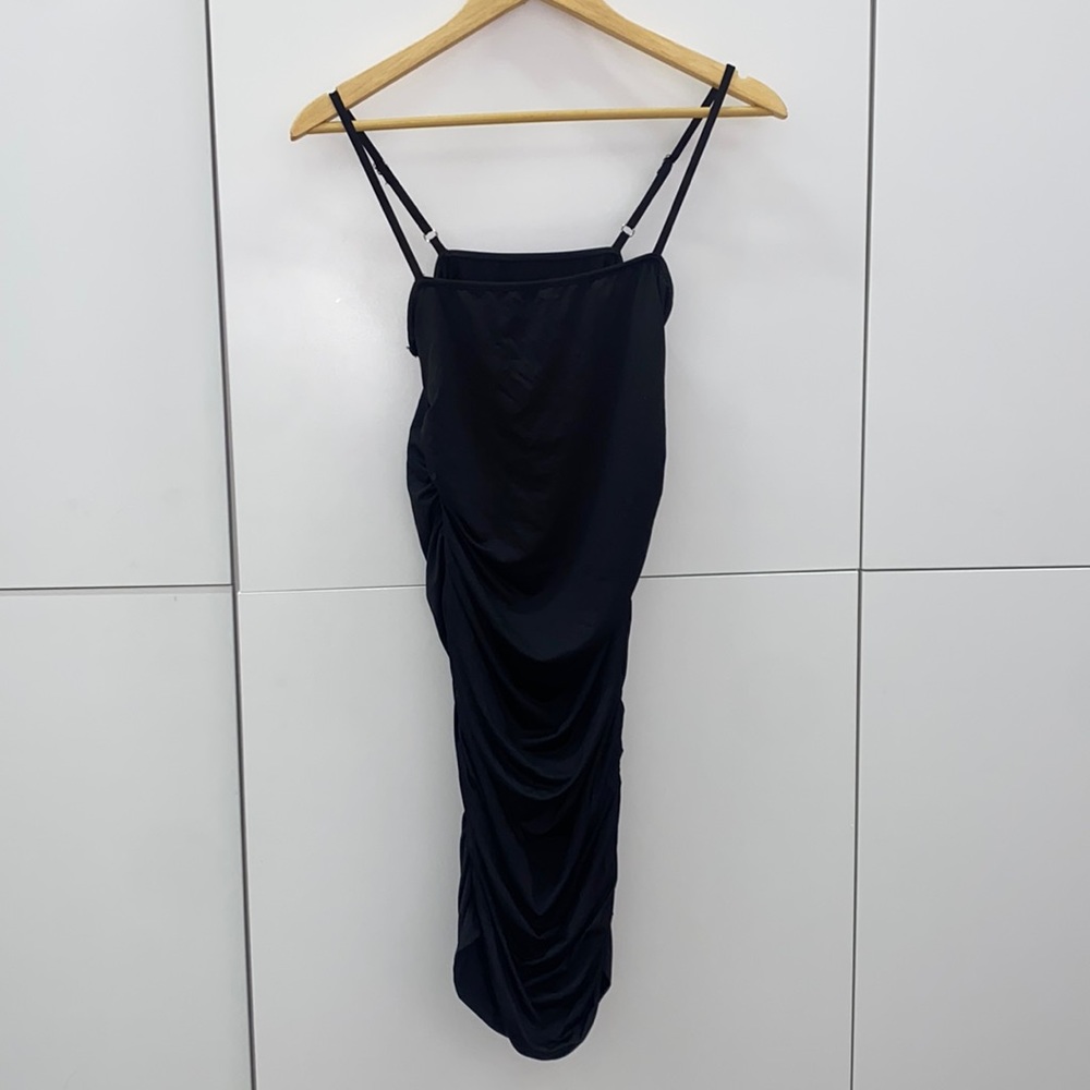 Bodycon Spaghetti Strap Ruched Mini Club Dress